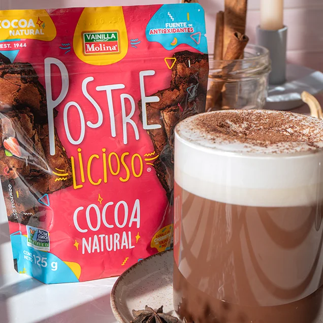 Choco chai latte caliente