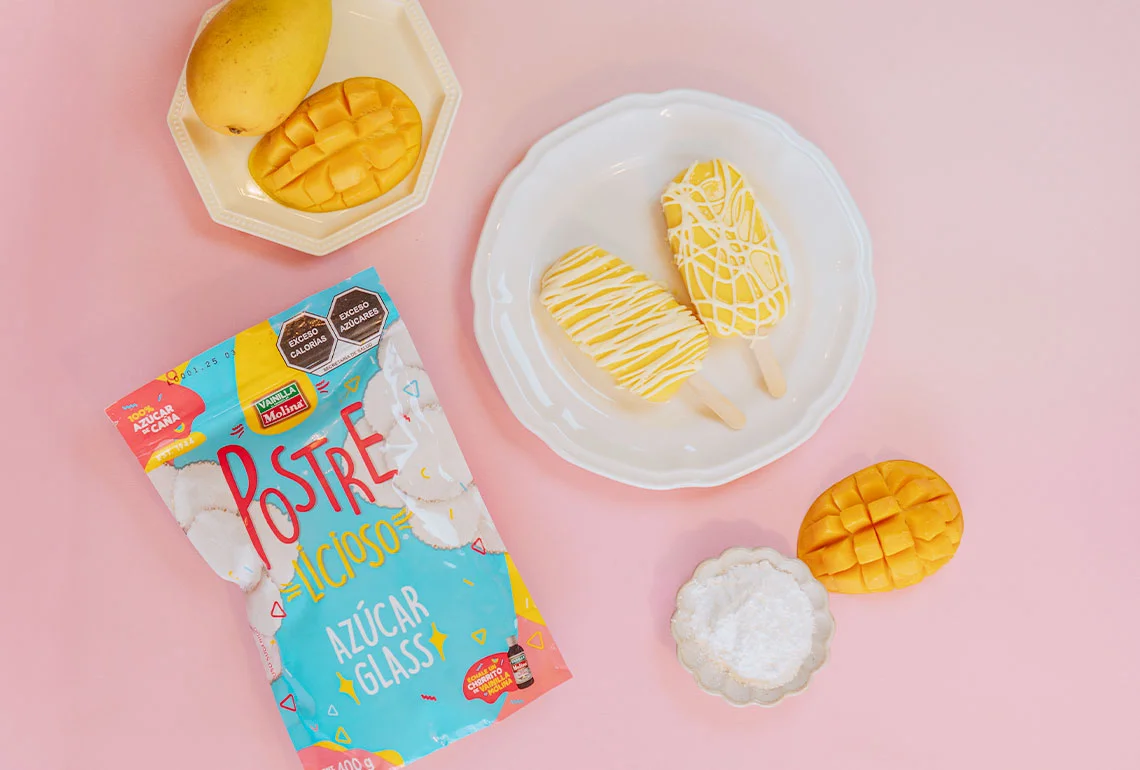 Paletas de mango fáciles